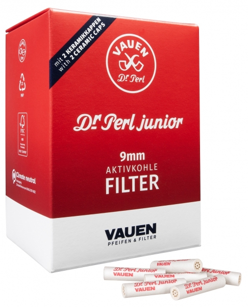 Dr. Perl Junior 9mm Aktivkohlefilter JUBOX (180er)